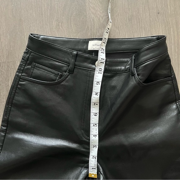 Wilfred Black “Melina” High Rise Vegan Leather Pants - Picture 9 of 13